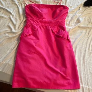 J.Crew Strapless Pink Dress